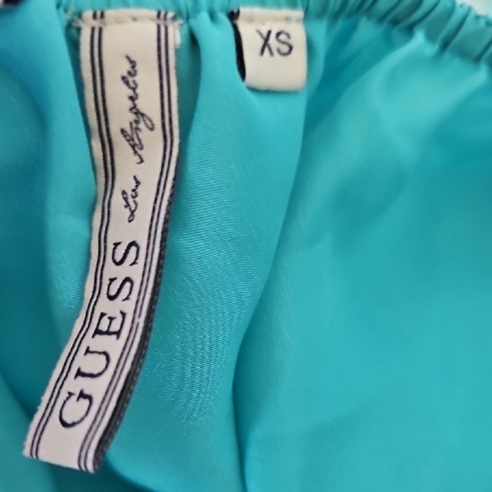 Guess Colorful Vibrant Strappy Back Maxi Dress XS Empire Waist - Picture 10 of 11